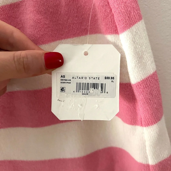 NWT Altar’d State Stripe Mini Skirt - Picture 4 of 4